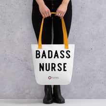 Load image into Gallery viewer, Badass Nurse Tote Bag